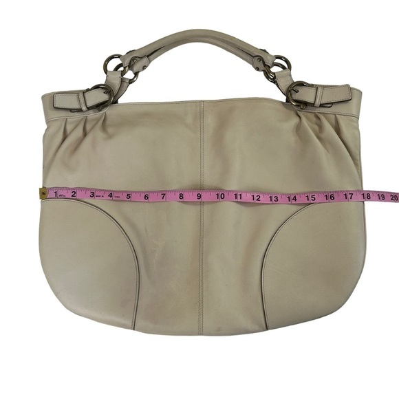 Salvatore Ferragamo Cream Soft Leather Satchel - Picture 6 of 15